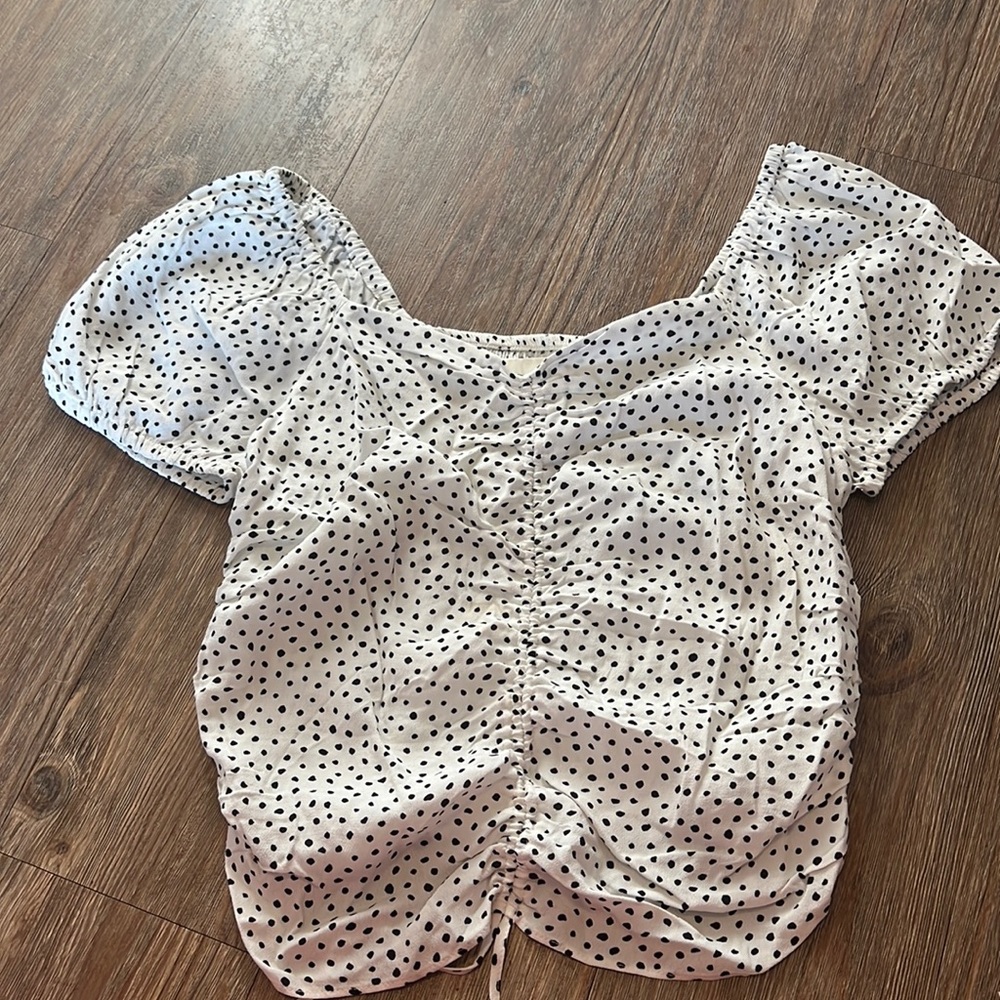 Polka dot blouse